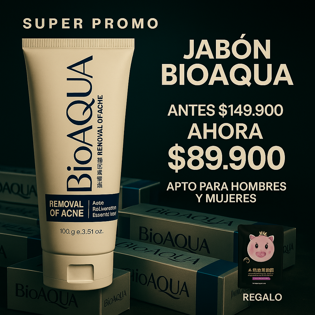 👌Piel más limpia, más suave, más atractiva✨! JABÓN FACIAL ANTIACNÉ 💙