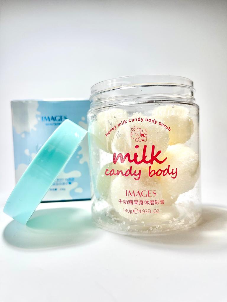 EXFOLIANTE BOLITA LECHE Y AZÚCAR – RENOVADOR, ACLARANTE Y NUTRITIVO