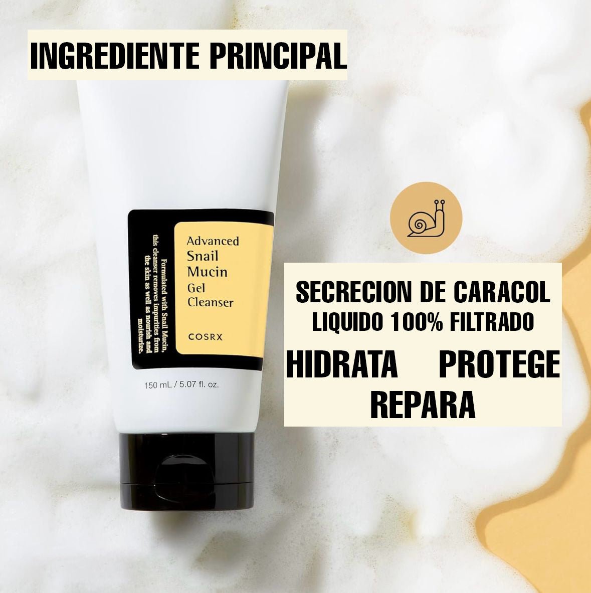 JABÓN DE CARACOL – REGENERADOR CELULAR Y ANTIACNÉ CON BABA DE CARACOL