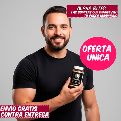Alpha Bites™Las Gomitas que Devuelven Tu Poder Masculino
