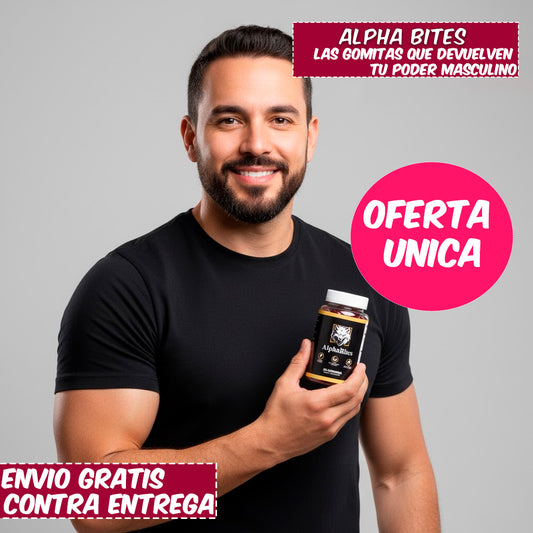 Alpha Bites™Las Gomitas que Devuelven Tu Poder Masculino