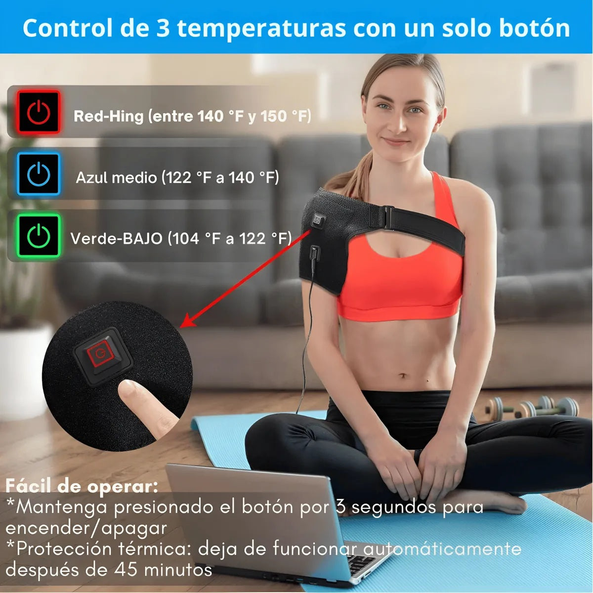 🧠Despídete de los Dolores y de la Horrible Tensión Muscular 😤  | Masajeador Muscular✅ + Rodillera de Compresion↙️