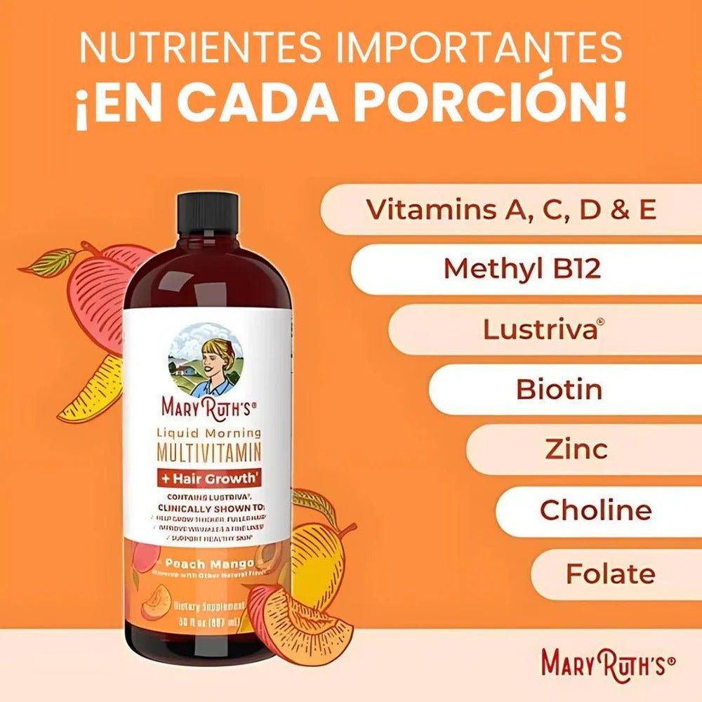 MARY RUTH’S  – SUPLEMENTO LÍQUIDO PARA FORTALECIMIENTO Y CRECIMIENTO CAPILAR
