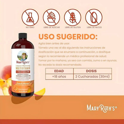 MARY RUTH’S  – SUPLEMENTO LÍQUIDO PARA FORTALECIMIENTO Y CRECIMIENTO CAPILAR