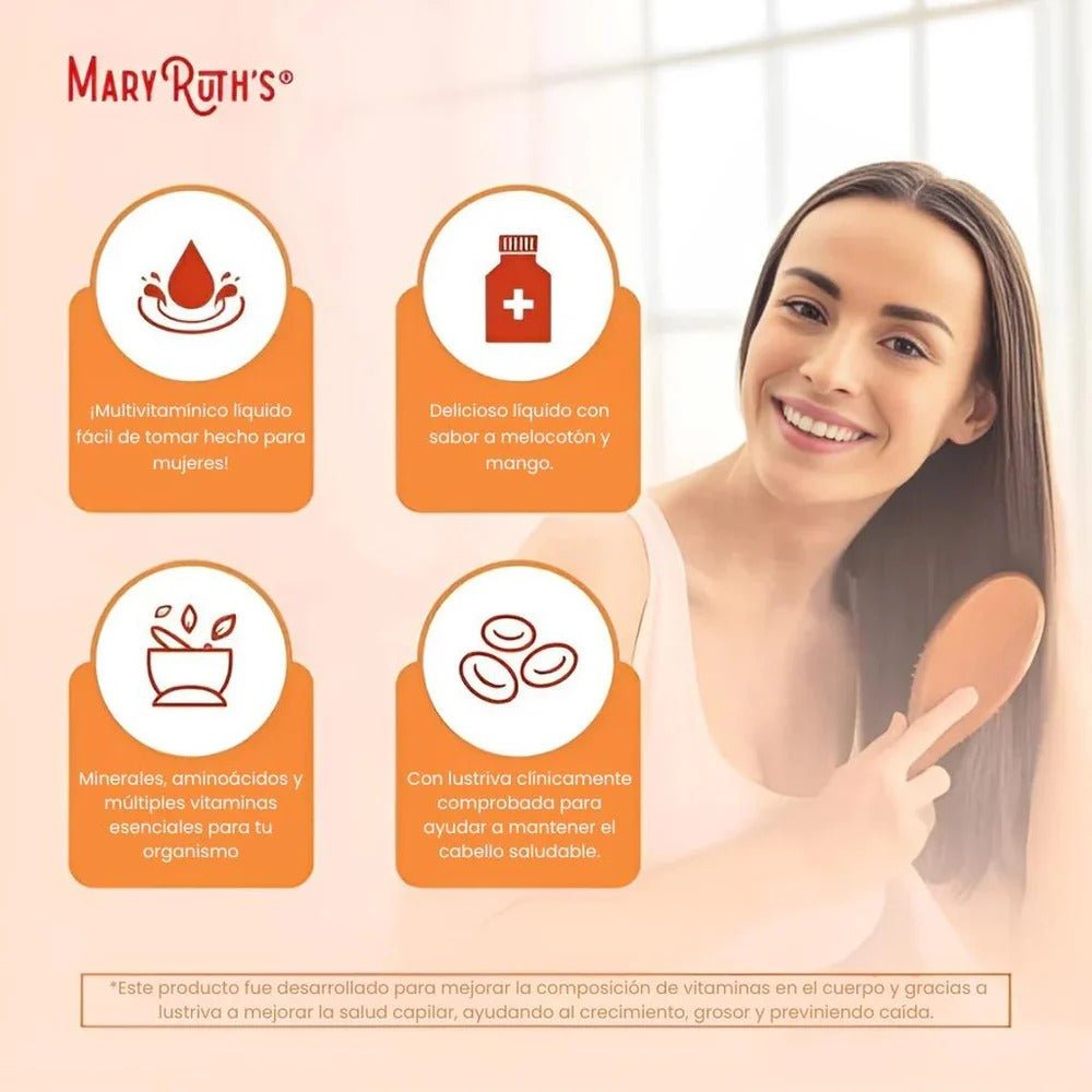 MARY RUTH’S  – SUPLEMENTO LÍQUIDO PARA FORTALECIMIENTO Y CRECIMIENTO CAPILAR