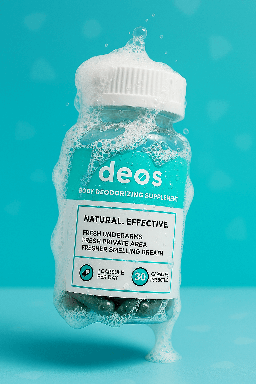 🌿 DEOS – Cápsulas Desodorizantes Corporales Frescura desde el interior