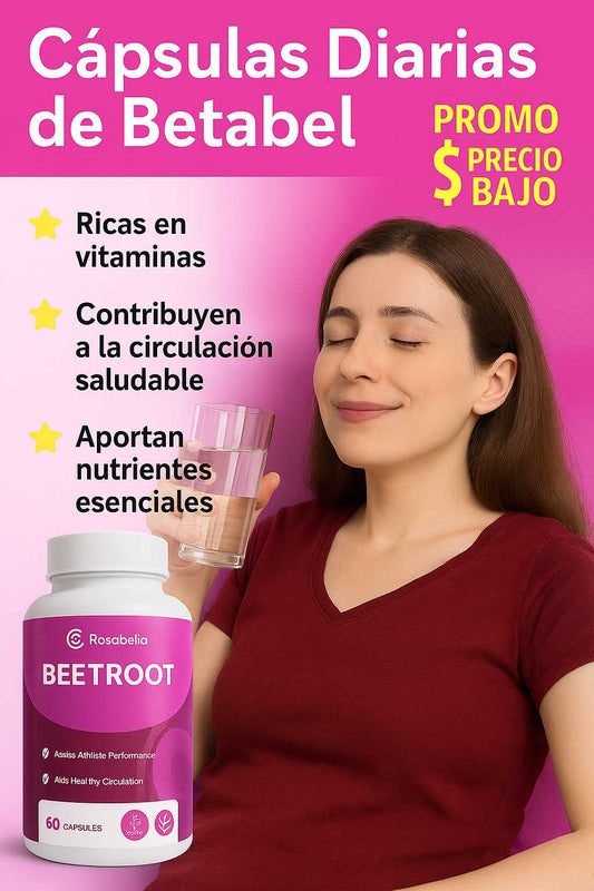 Beetroot Rosabella – Cápsulas de remolacha para tu energía y circulación